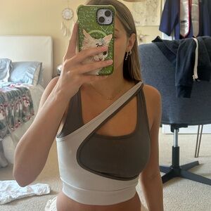 Two-toned, double layered tank top